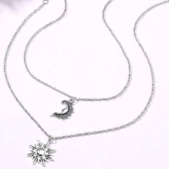 Moon and sun necklace set - Picture 3 of 9
